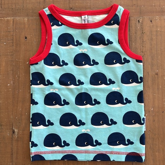 Maxomorra tank top sleeveless top ice cream popsicle whale bundle set of two - Picture 2 of 9